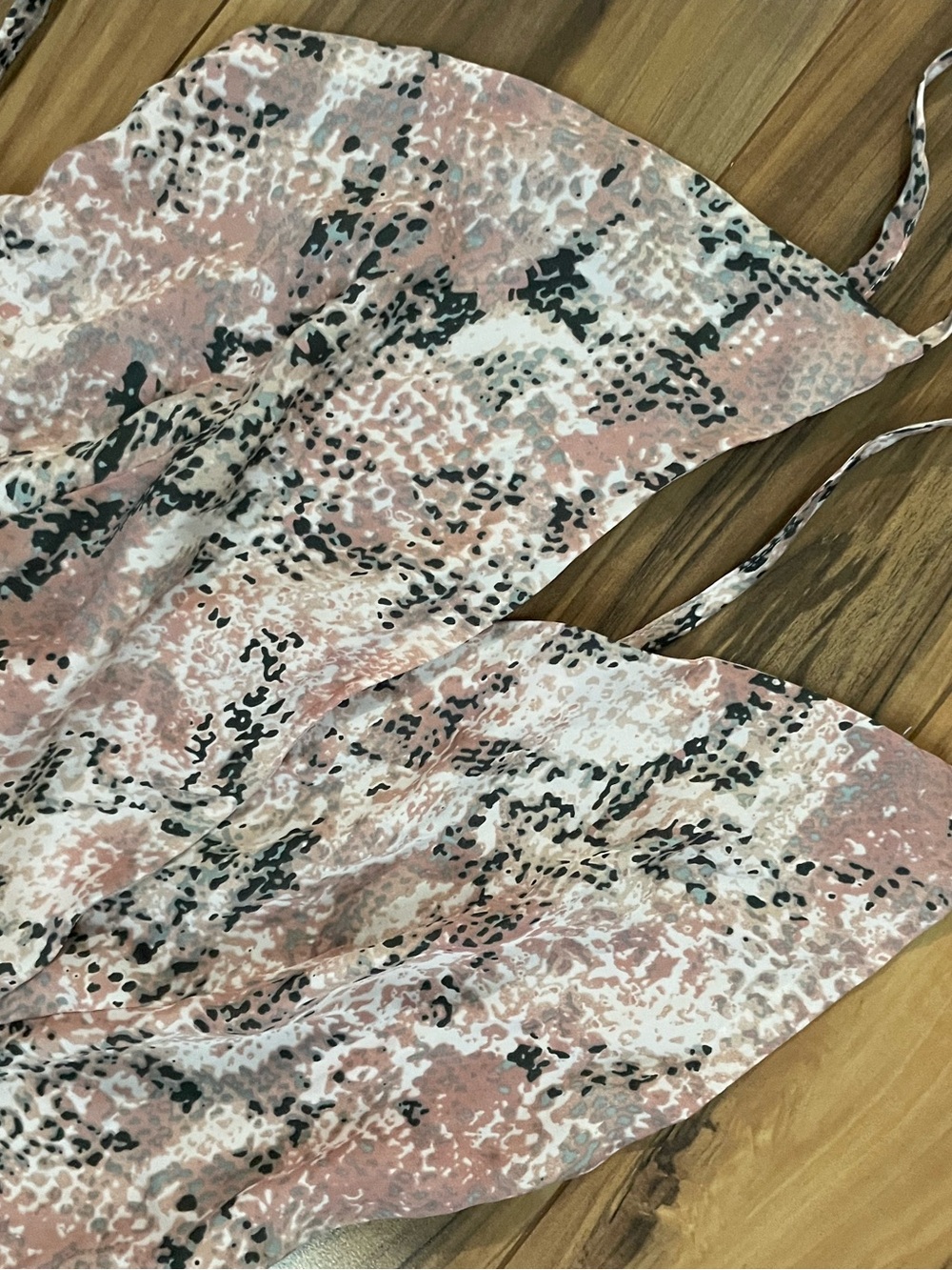 Sleeveless Pink Snakeskin Print Maxi Dress size M new never worn lightweight - Picture 4 of 5